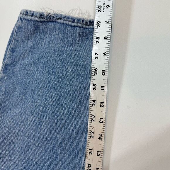 Abercrombie & Fitch Jeans Womens 30 The Dad High Rise Distressed Medium Wash - Picture 2 of 9